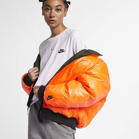 Nike Lab Orange and Khaki Puffer - Picture 3 of 5